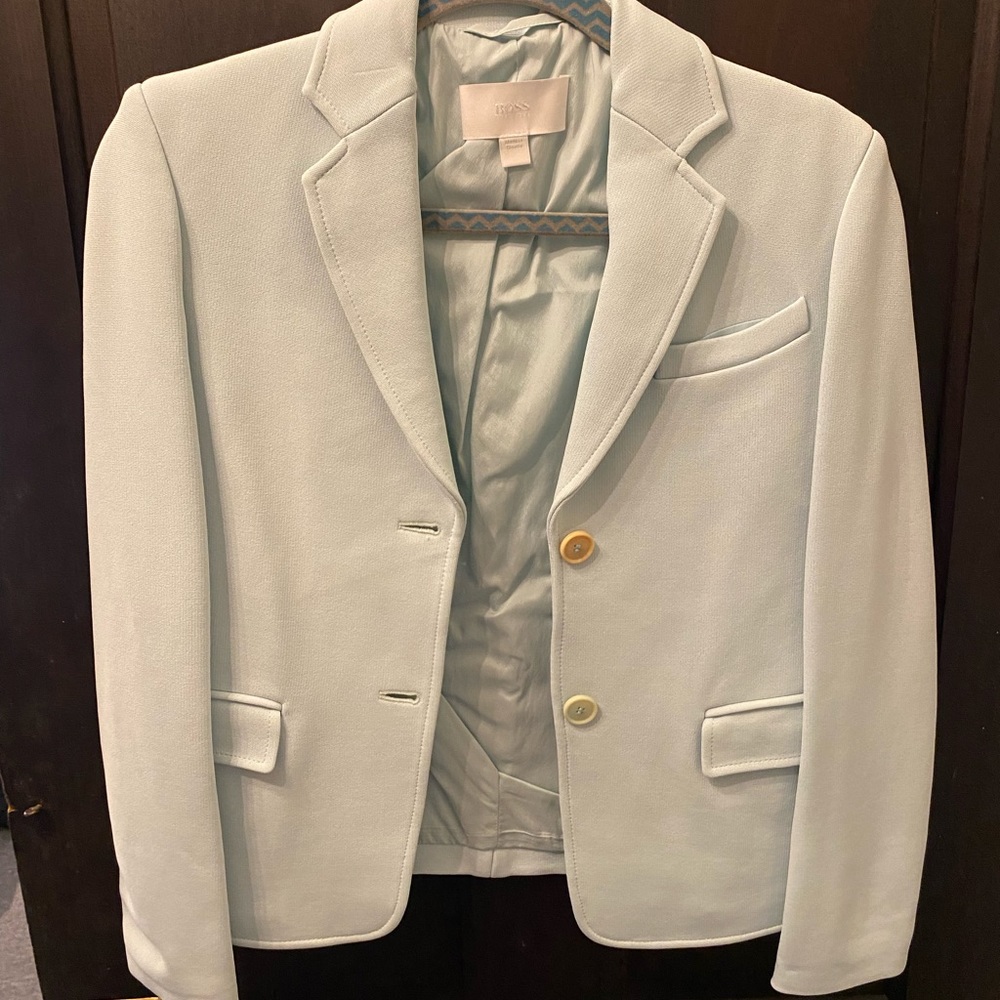 Boss by Hugo Boss Mint Green Blazer Sz 2